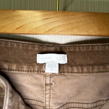 J. JILL Slim-Leg Stretch Fine-Wale Corduroy Pants