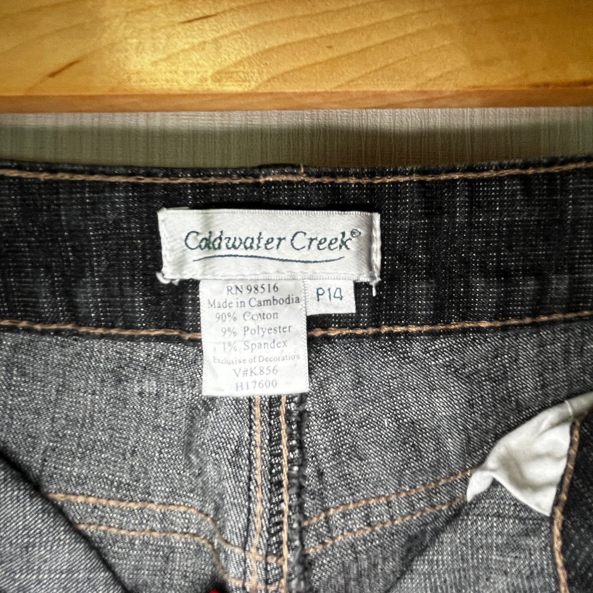 COLDWATER CREEK "Natural Waist" Classic Fit Straight Leg Jeans