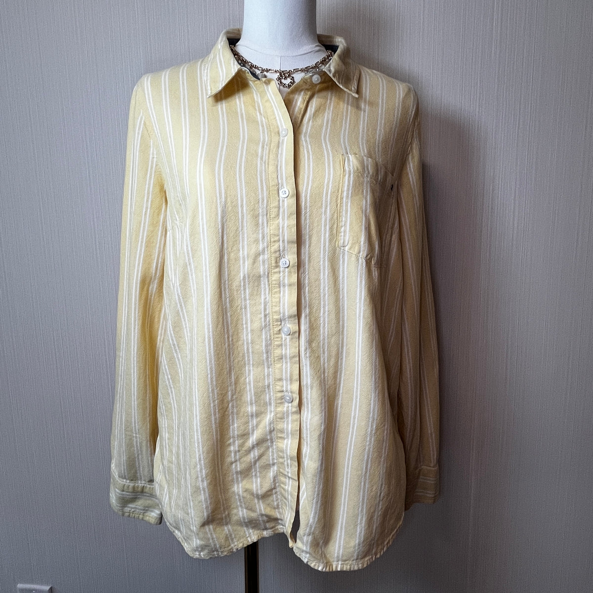 TOMMY HILFIGER Classic-Fit Long Sleeve Striped Button-Down