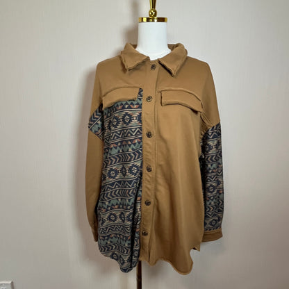 Miss Me Aztec Shacket Large