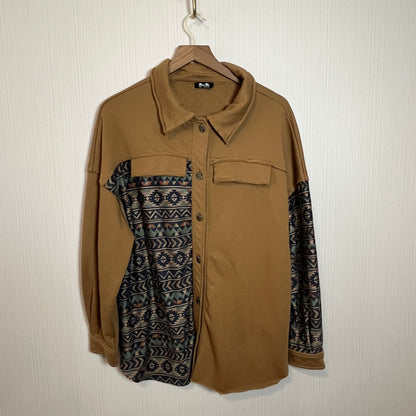 Miss Me Aztec Shacket Large