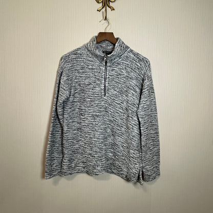 J.CREW MERCANTILE Marled Half-Zip Pullover Sweater