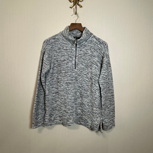J.CREW MERCANTILE Marled Half-Zip Pullover Sweater