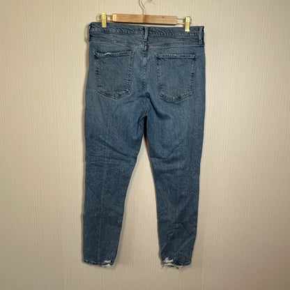 AGOLDE "Nico" High-Rise Slim Fit Jeans in Chronicle Wash