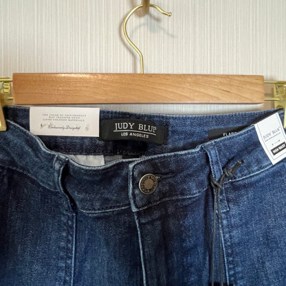 JUDY BLUE High-Waist Front Patch & Welt Pocket Flare Jeans NWT