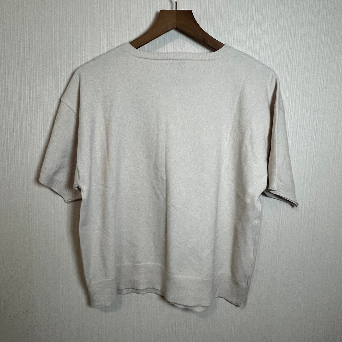 CECE Short-Sleeve Crew Neck Button-Front Cardigan Sweater