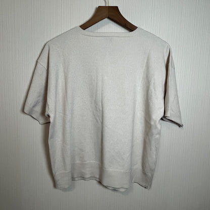 CECE Short-Sleeve Crew Neck Button-Front Cardigan Sweater