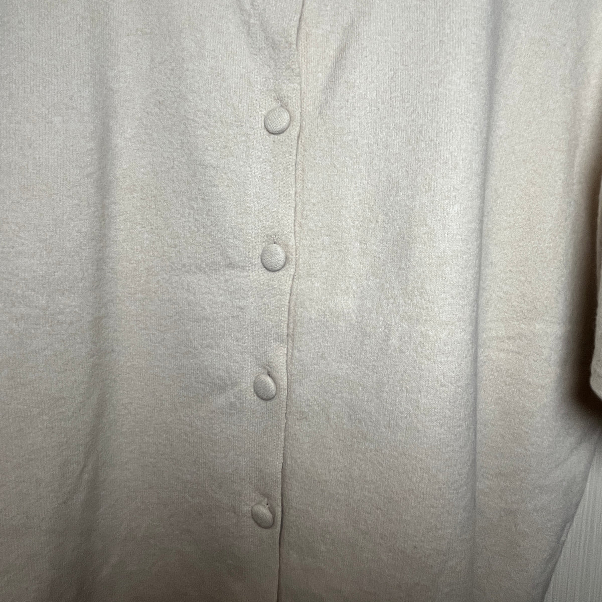 CECE Short-Sleeve Crew Neck Button-Front Cardigan Sweater
