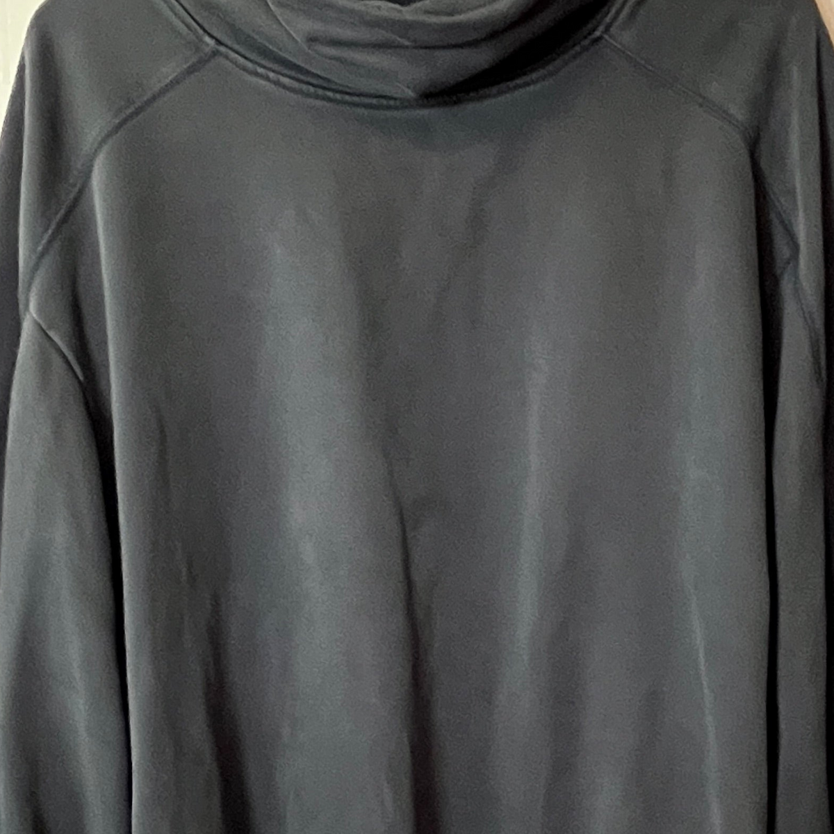 LIT Active Gray Oversized Turtleneck Sweatshirt Women's XL Cotton Blend