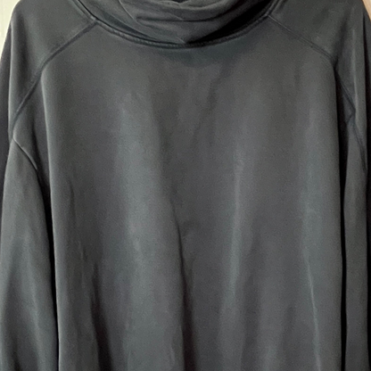LIT Active Gray Oversized Turtleneck Sweatshirt Women's XL Cotton Blend