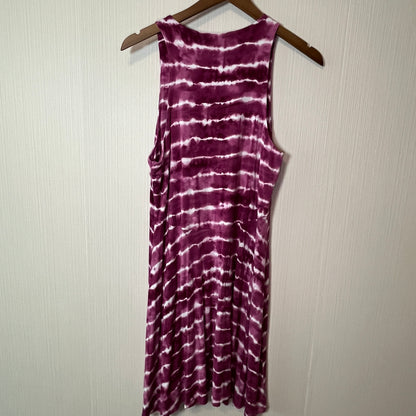 Athleta Pink Modal Spandex Tank Dress Scoop Neck Sleeveless Women's Large
