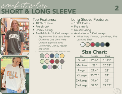 Flower USA Crewneck Sweatshirt | Comfort Colors Blue Jean Patriotic Pullover