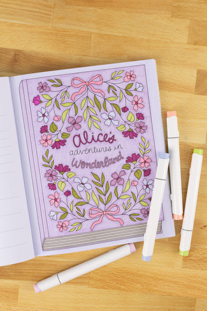 All Booked Up Coloring Book – Bookish & Reading Themed Designs by Elyse Breanne