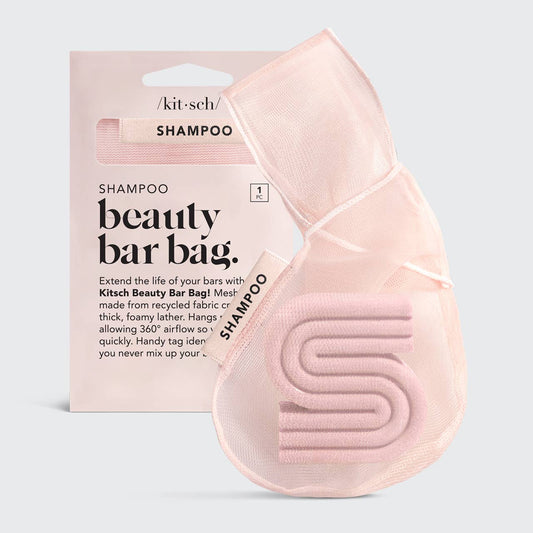 Shampoo Beauty Bar Bag – Blush | Eco-Friendly Mesh Travel Bag for Solid Shampoo Bars