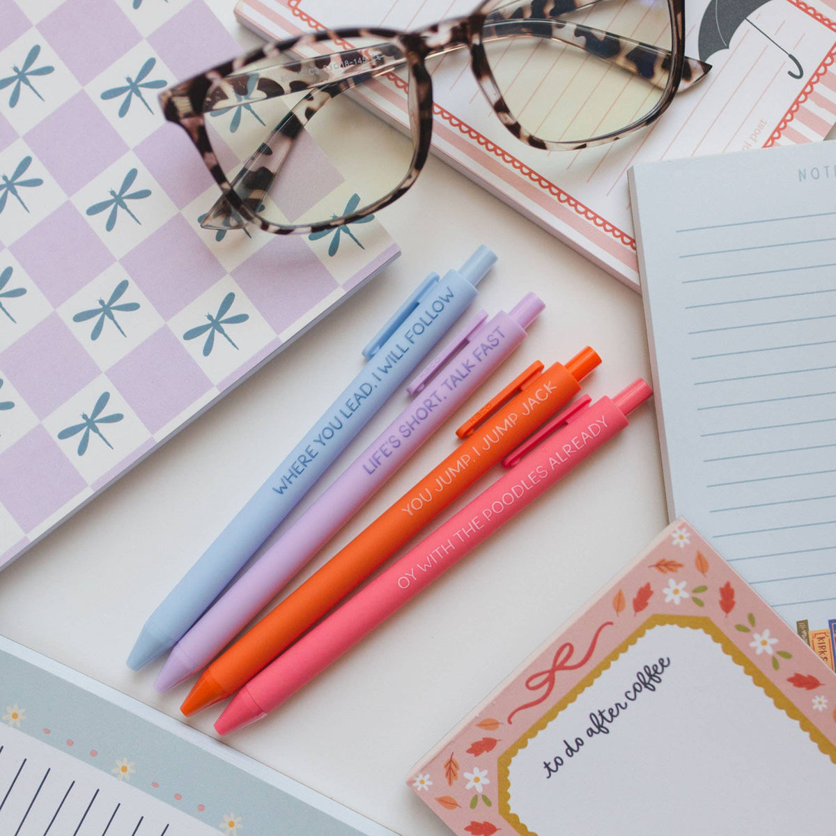 Stars Hollow Quote Gel Pen Set, Gilmore Girls Inspired 4-Piece Pen Pack