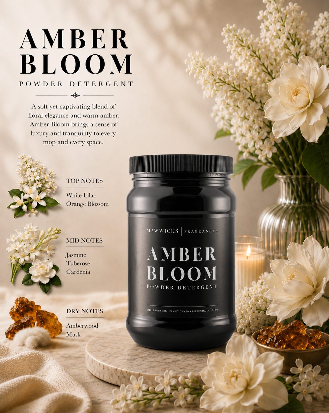 Powdered Luxury Laundry Detergent