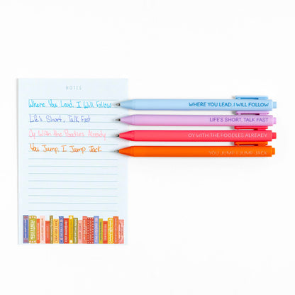 Stars Hollow Quote Gel Pen Set, Gilmore Girls Inspired 4-Piece Pen Pack