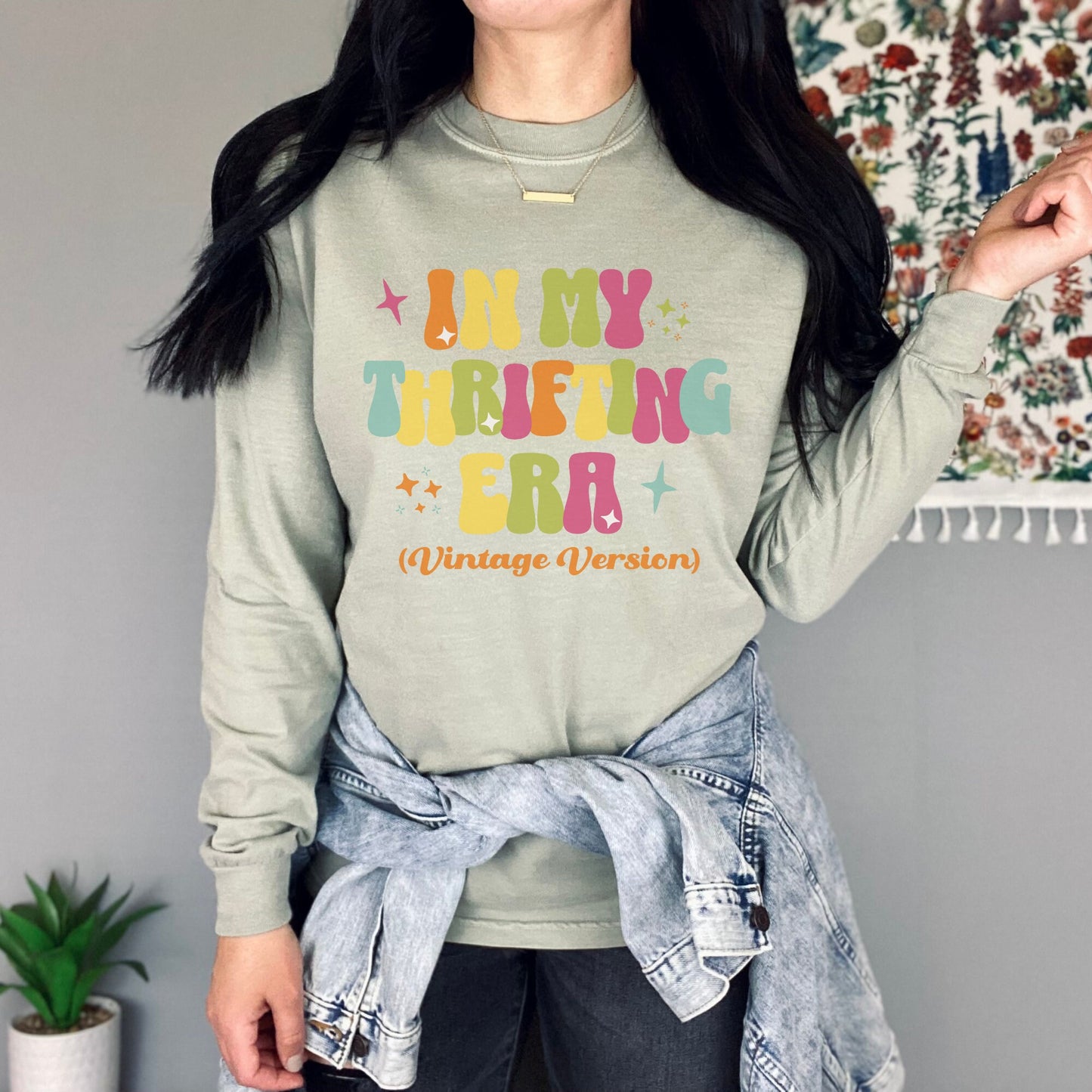 Thrifting Long Sleeved Shirt "In My  Era"