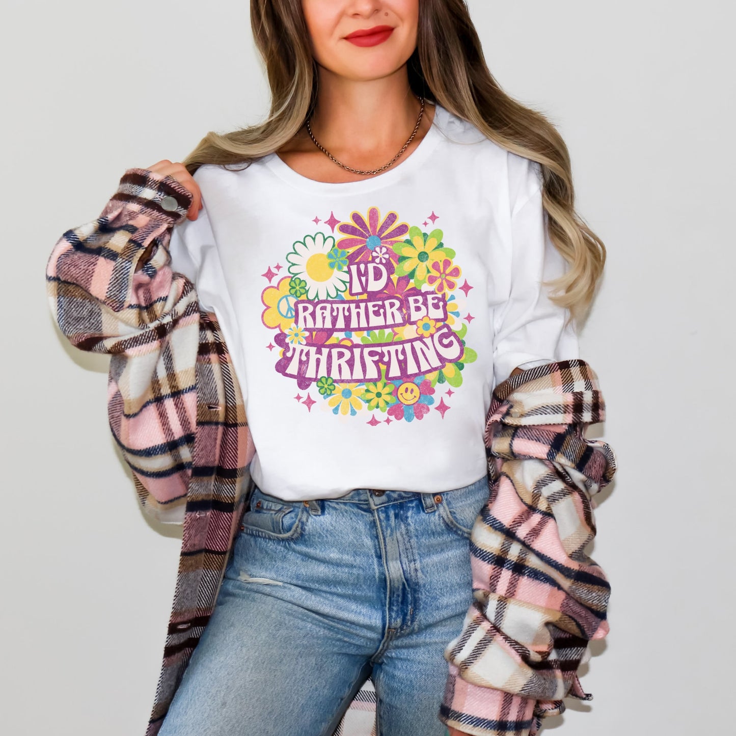 Thrifting Short Sleeved T-Shirt "Rather Be Thrifting"