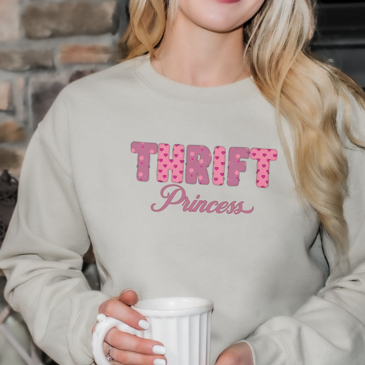 Thrifting Crewneck Sweatshirt "Thrift Princess"