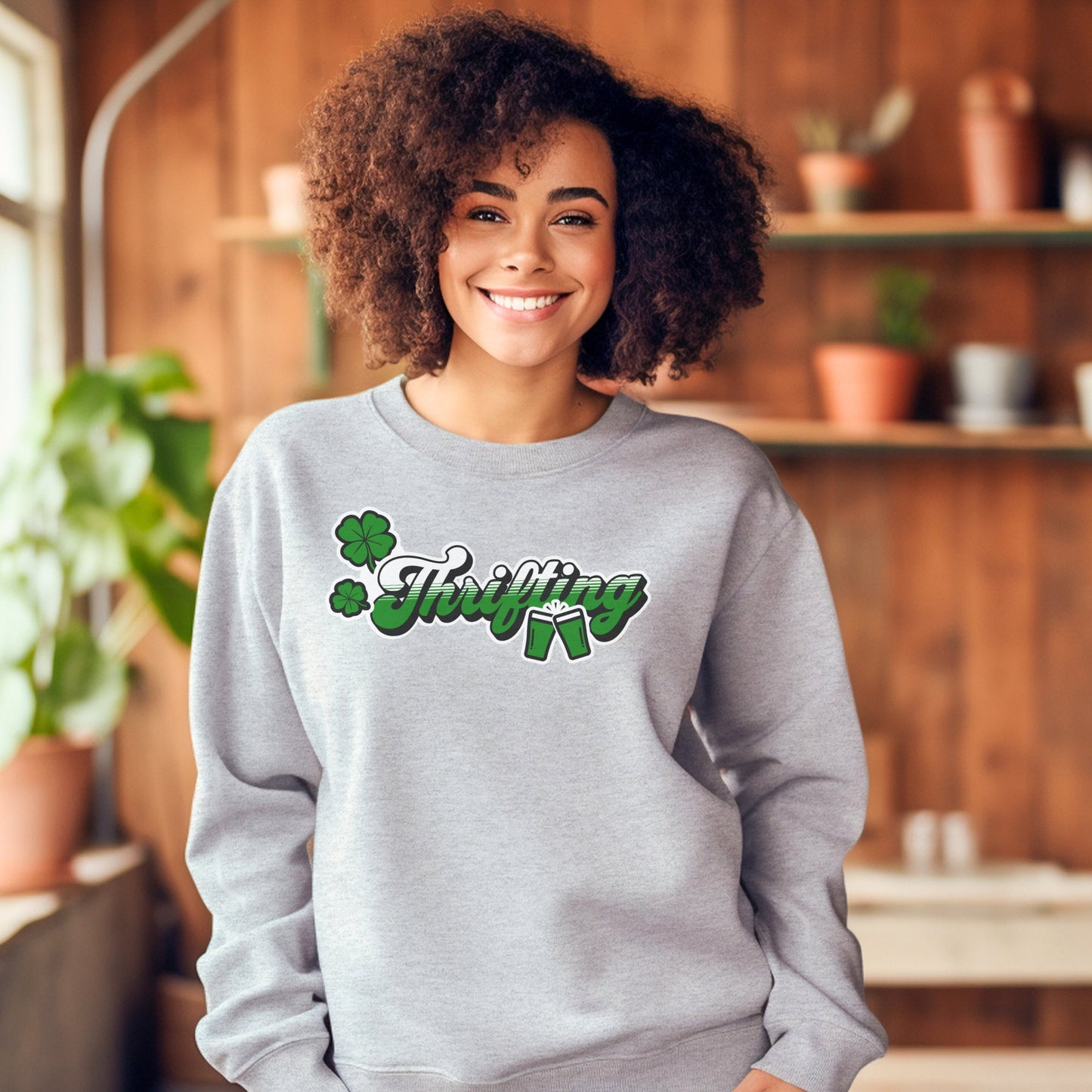 Thrifting St. Patrick's Day Sweatshirt