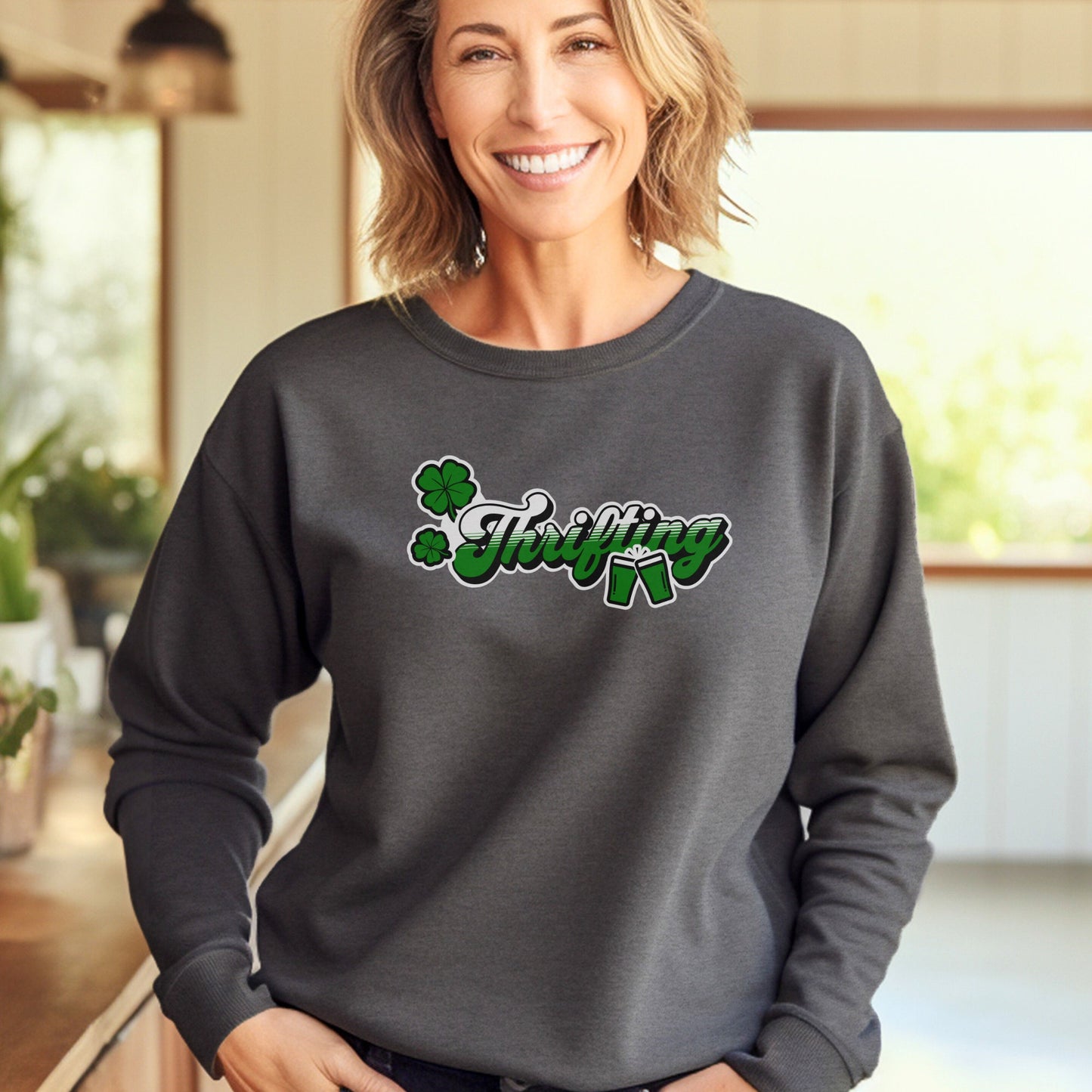 Thrifting St. Patrick's Day Sweatshirt
